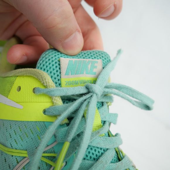 Nike Women's Zoom Winflo 3 Hyper Turquoise/White-Volt Running Shoes Size 7.5 - Picture 8 of 9